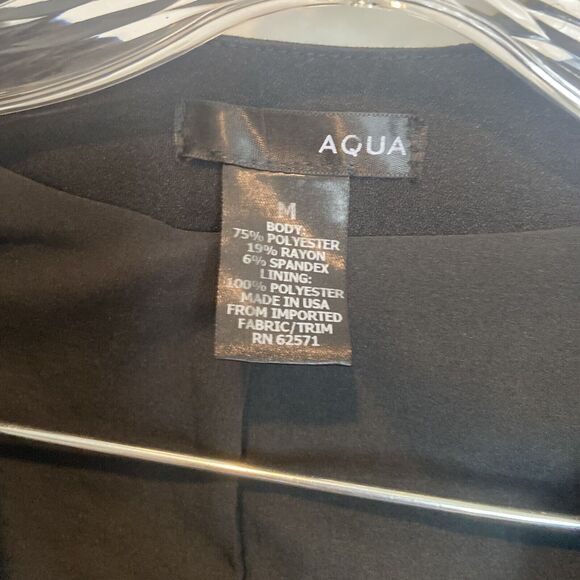 Aqua Blazer Size Medium Black  Exposed Crop - Picture 3 of 6